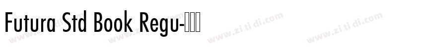Futura Std Book Regu字体转换